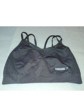 Gymshark Women's Energy Seamless Sports Bra - Smokey Grey - Size Small
